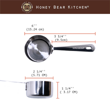 Load image into Gallery viewer, Measuring Cups Set of 2: 1/3Cup 80 ML , Polished Stainless Steel